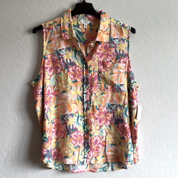 TT Soft lightweight Sleeveless Henley Button down Shirt Size XXL (20) - Picture 5 of 13